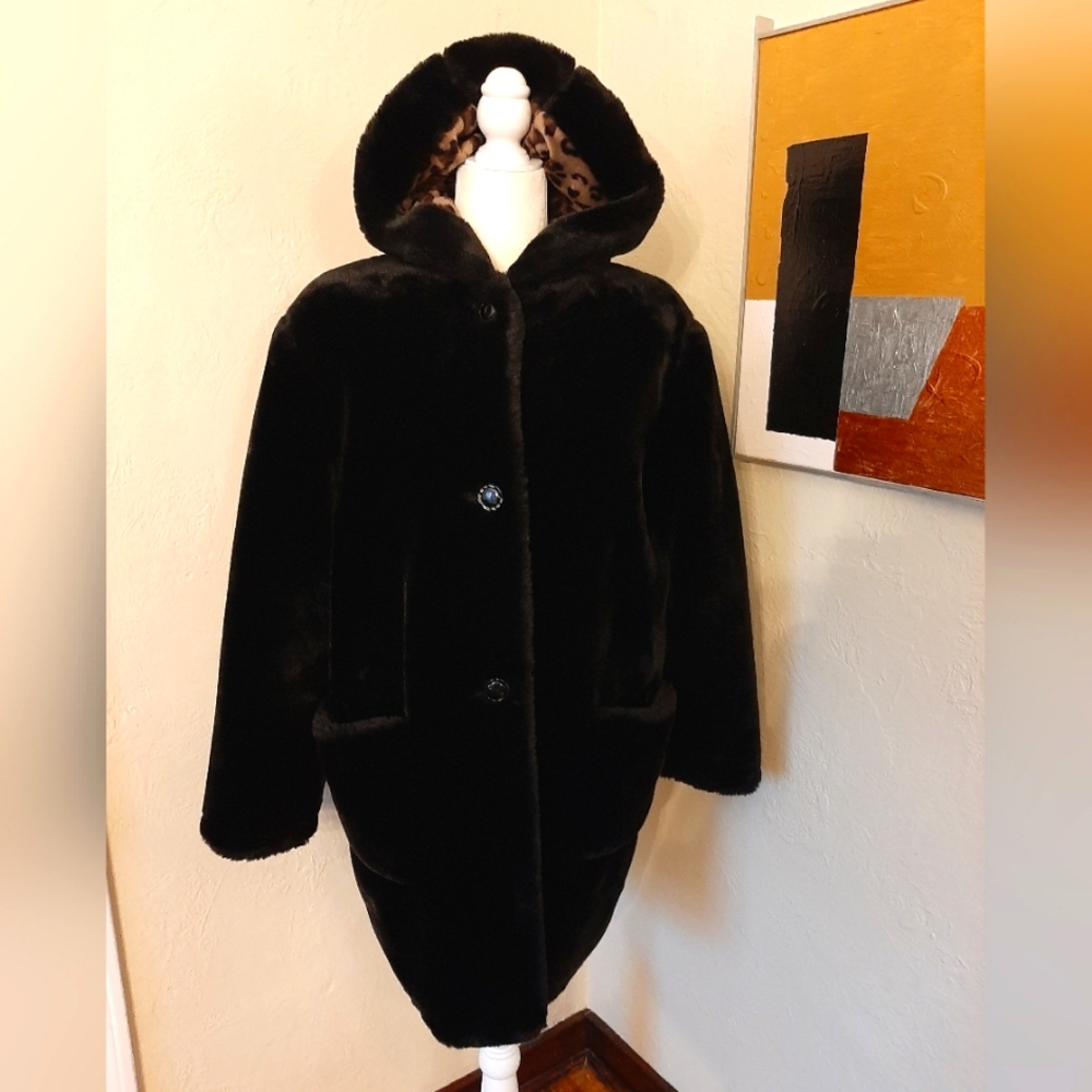NY Classics faux fur coat